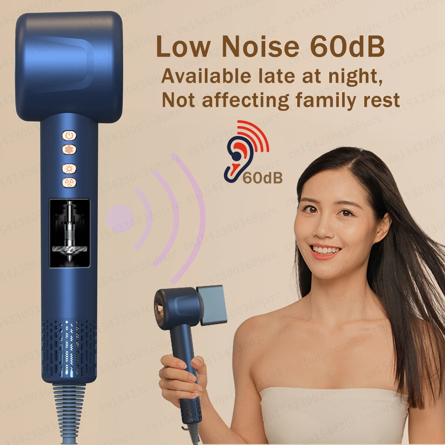Super Haartrockner 220V Blattloser Persönliche Haarpflege Styling Negativ-Ionen-Werkzeug 4