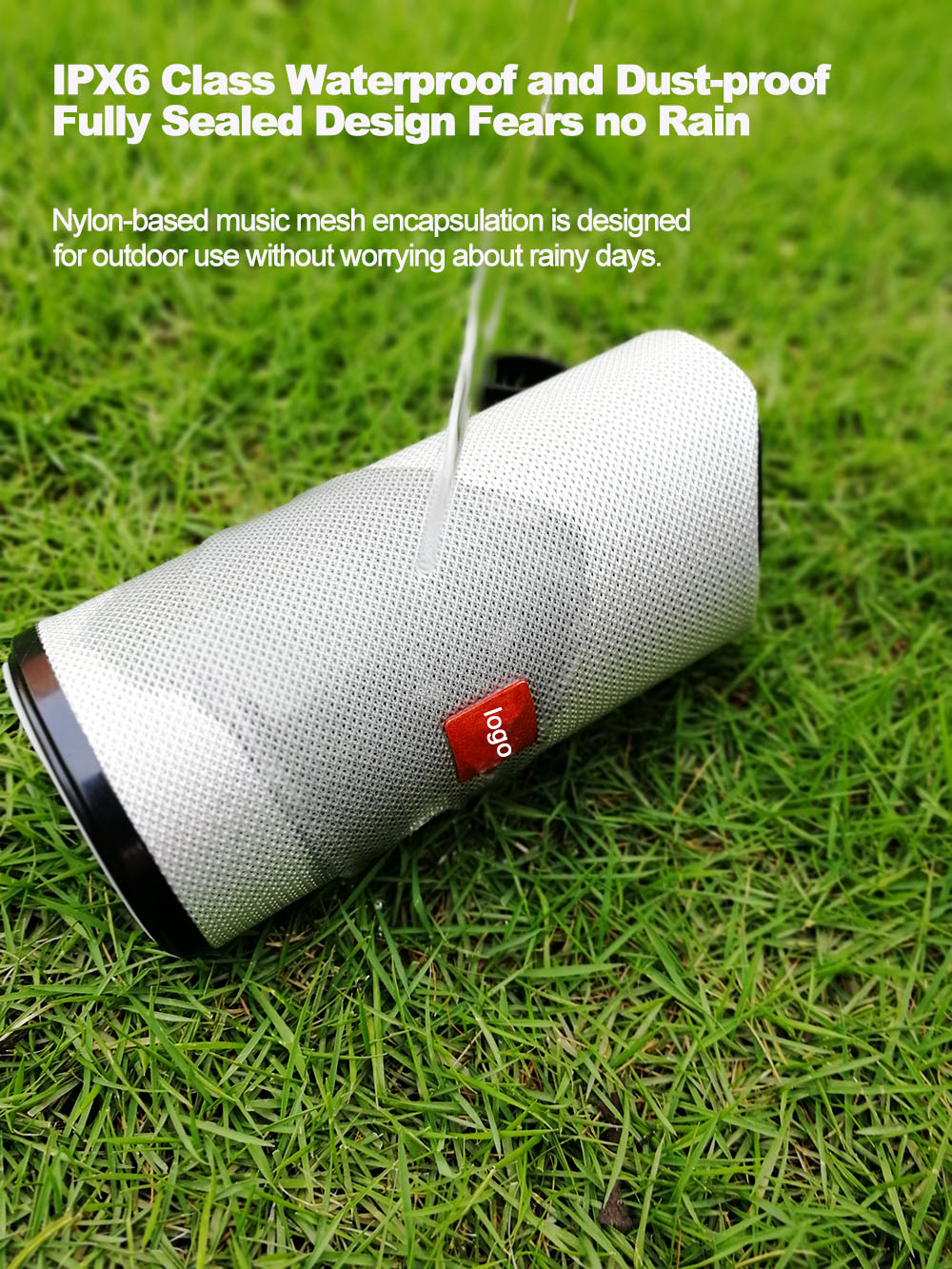 Fabric Wireless Outdoor Speaker Waterproof IPX6 BT Mini 4