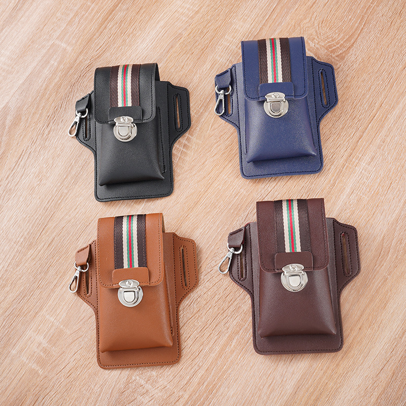 Luxuriöses Leder-Handyhalfter für Gürtel 3