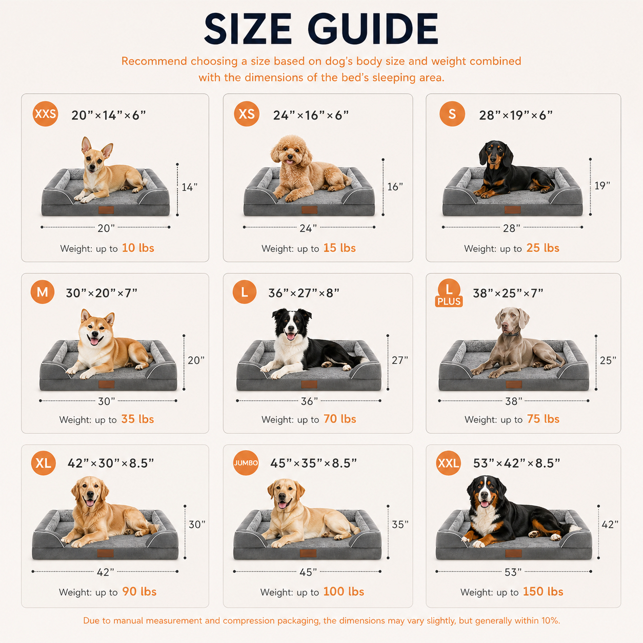 Chew-Proof Plush Pet Bed, Multiple Sizes 3