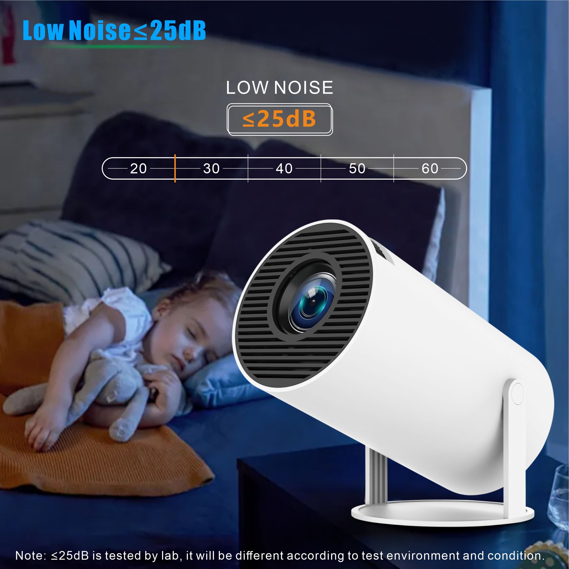 Outdoor Mini Projector Wi-Fi 6 Android 11 4K 4