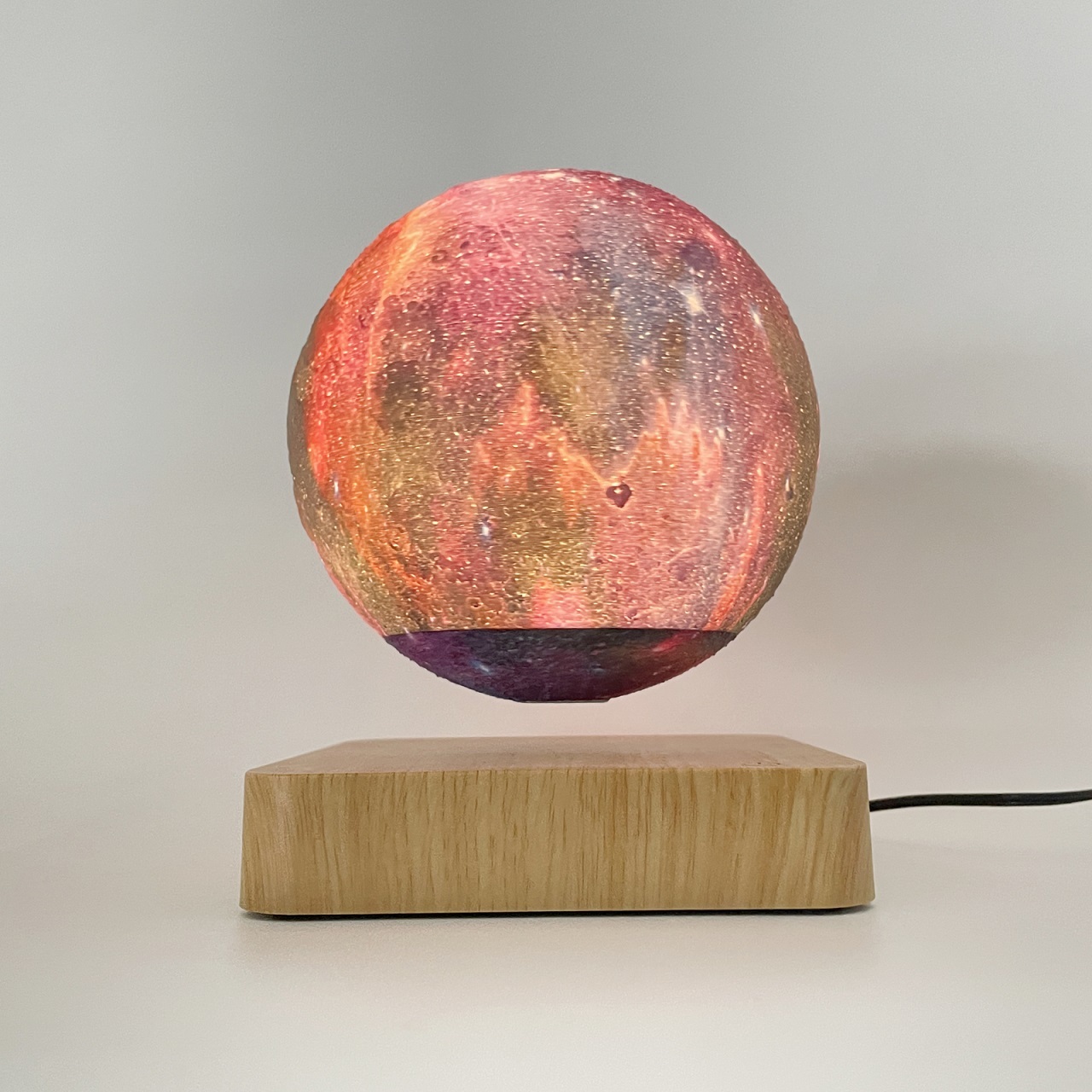 HCNT Magnetic Levitating Moon Lamp Galaxy Table Romantic 4