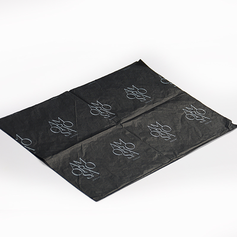 Black 17gsm Tissue Paper Eco-Friendly Recyclable Wrapping for 3