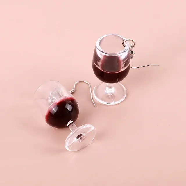 Acrylic Wine Glass Earrings 3