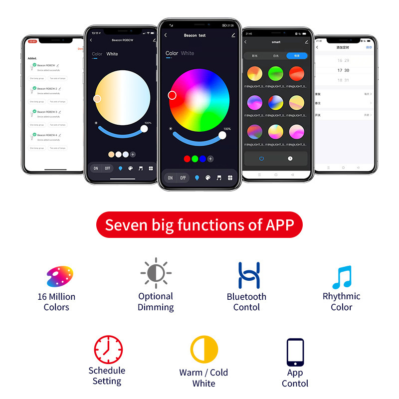 Voice Control Music RGBW AC110V 220V 10W Color 3