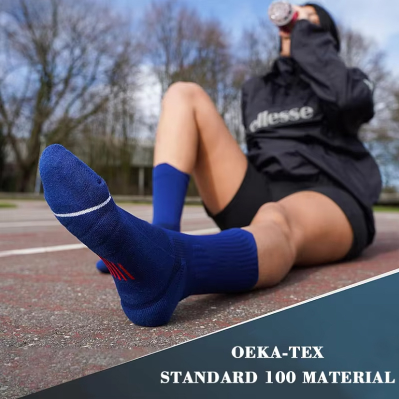 Breathable Running Towel Bottom Thick Crew Sports Socks 4