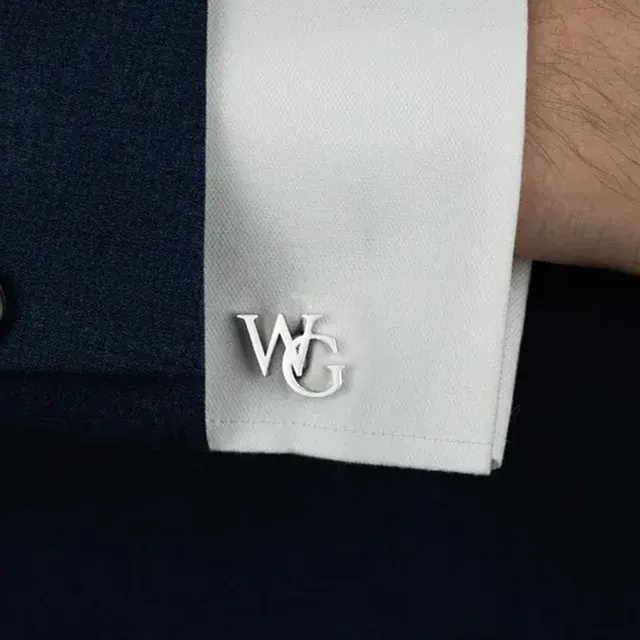 Personalized Stainless Steel Cufflinks with Initials 2