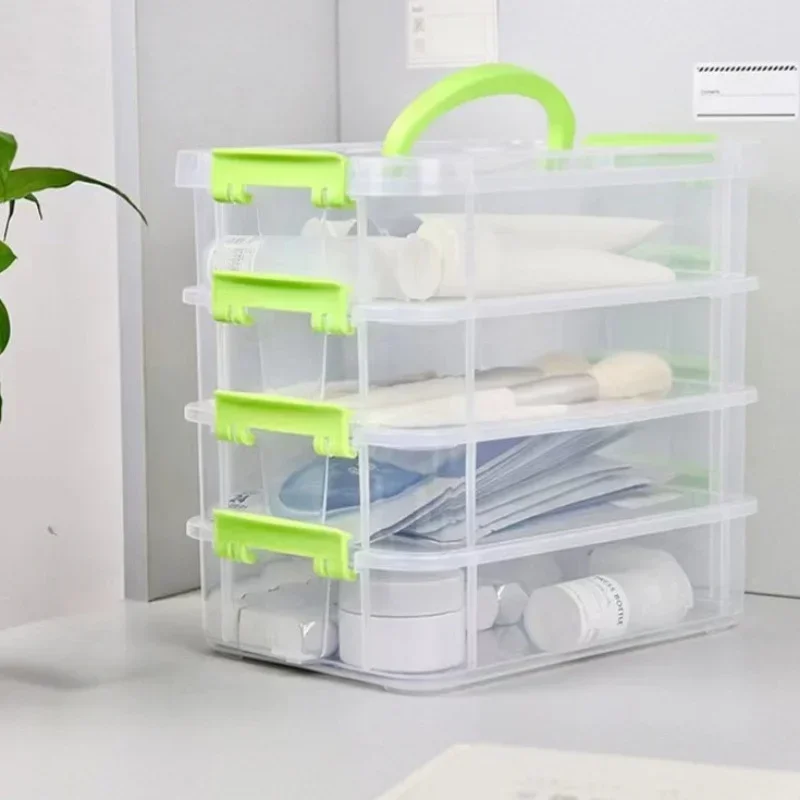 Clear Plastic Storage Box with Dividers 4