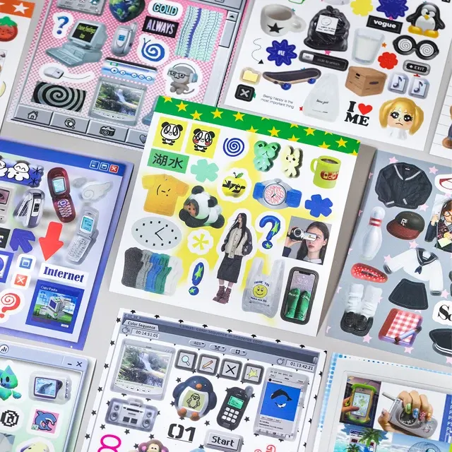 Japanese Die-Cut Sticker Book 20 Sheets 4