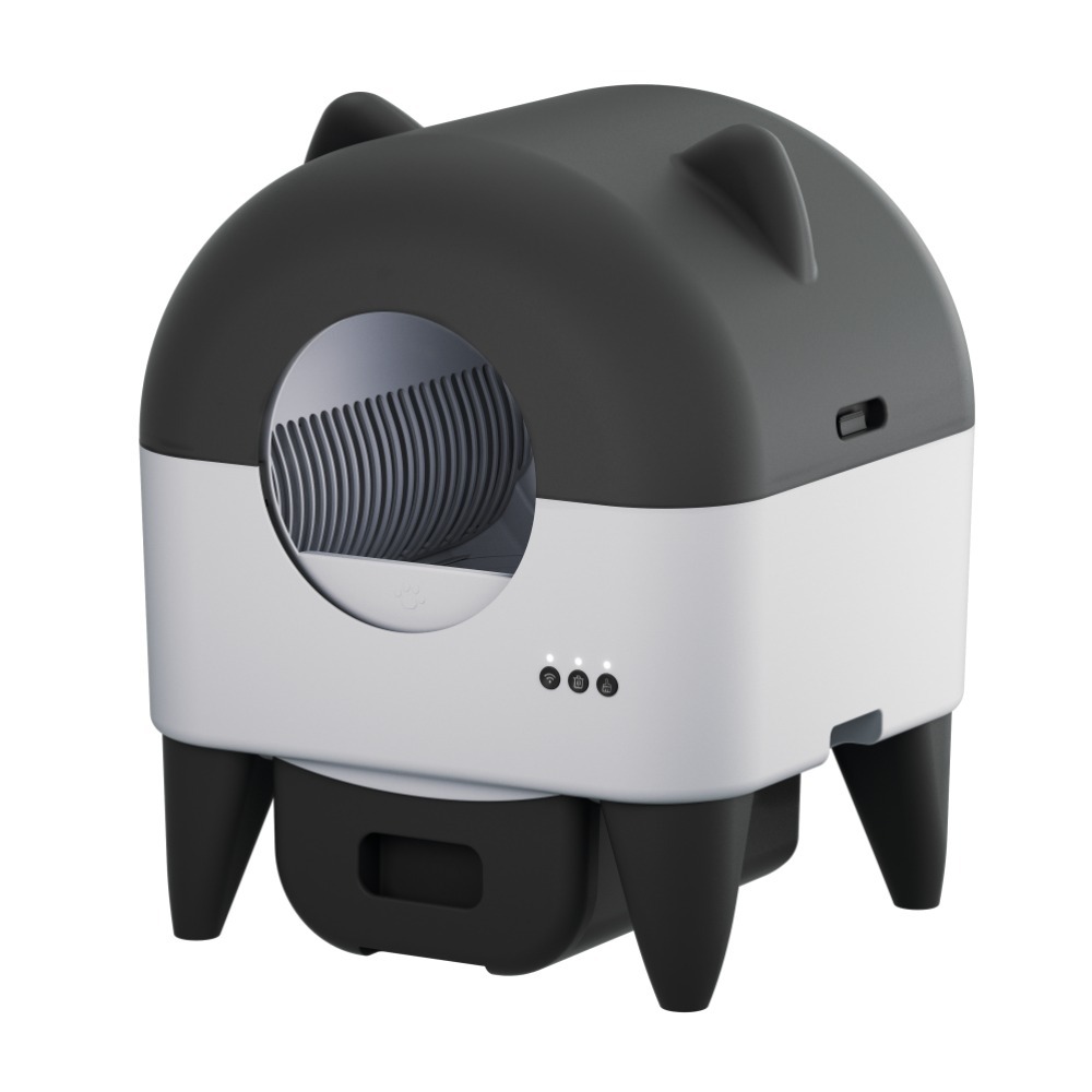 Automatic Enclosed Cat Litter Box Quiet Smart Self-Cleaning