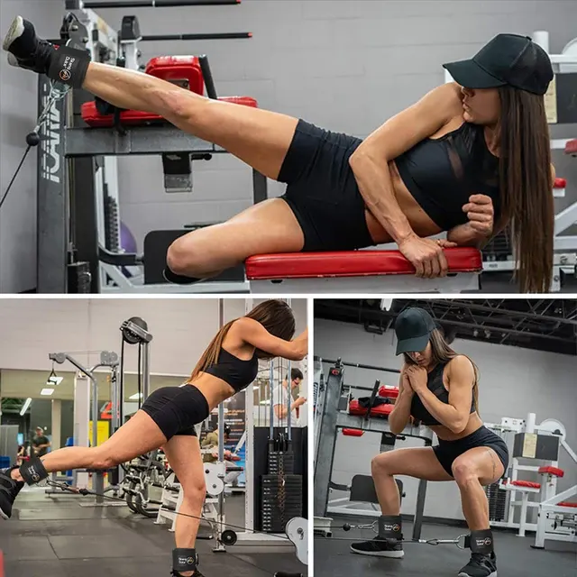 Padded Ankle Cuffs for Glute Workouts 2