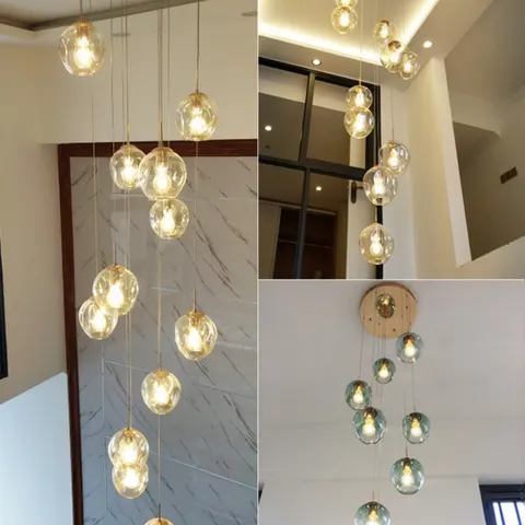 Modern Minimalist Stairwell Pendant Light
