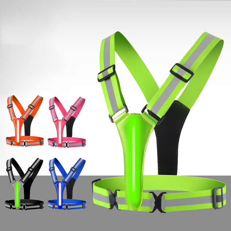 Gelbe USB-Sicherheitsweste mit LED 3
