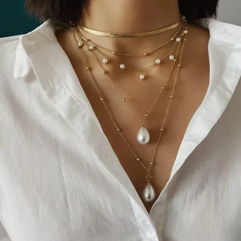 Tassel Pearl Necklace