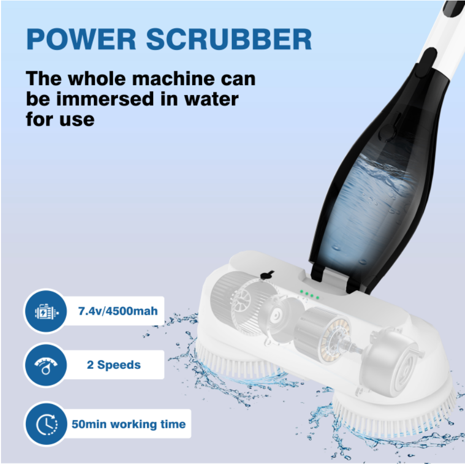 Waterproof 7-in-1 Electric Scrubber Brush 3