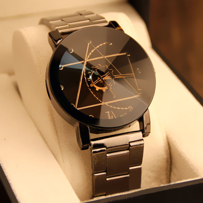 Compass Steel Band Gear Pointer Dial Men's And