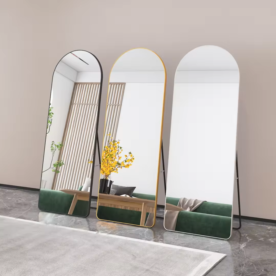 Arched Metal Frame Wall Mirror