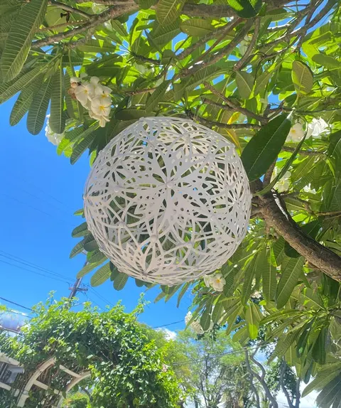 12-Inch Solar Pendant Light