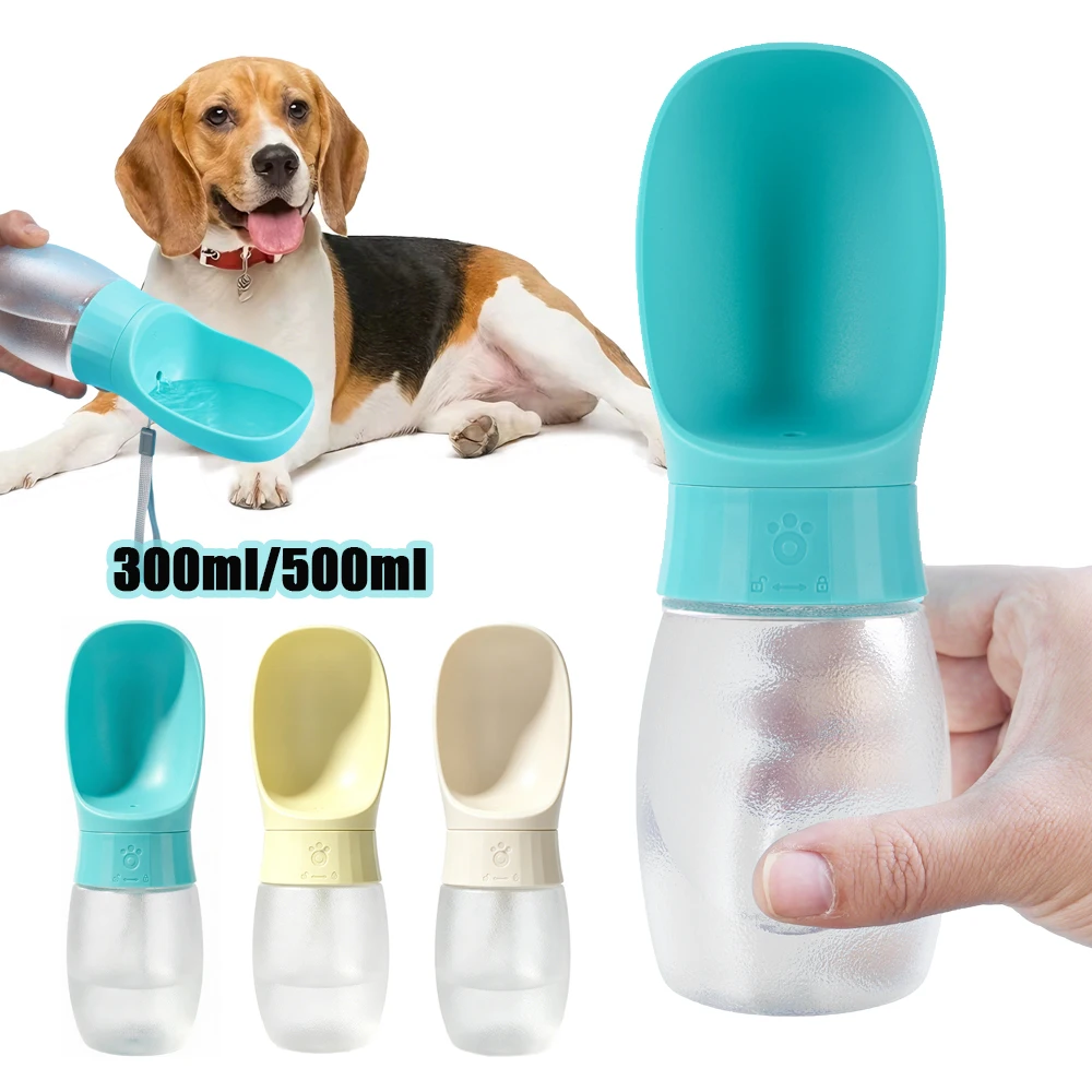 300ml 500ml Auslaufsichere Hundetrinkflasche BPA-frei Tragbare Reise-Trinkflasche für