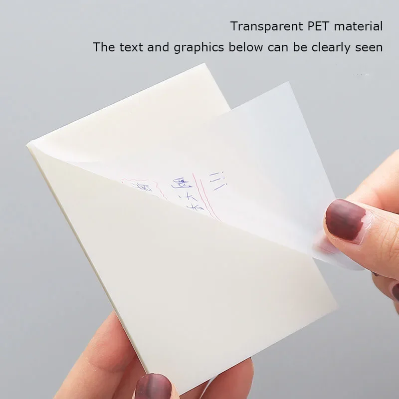 Transparent Waterproof Sticky Notes, 50 Sheets 4