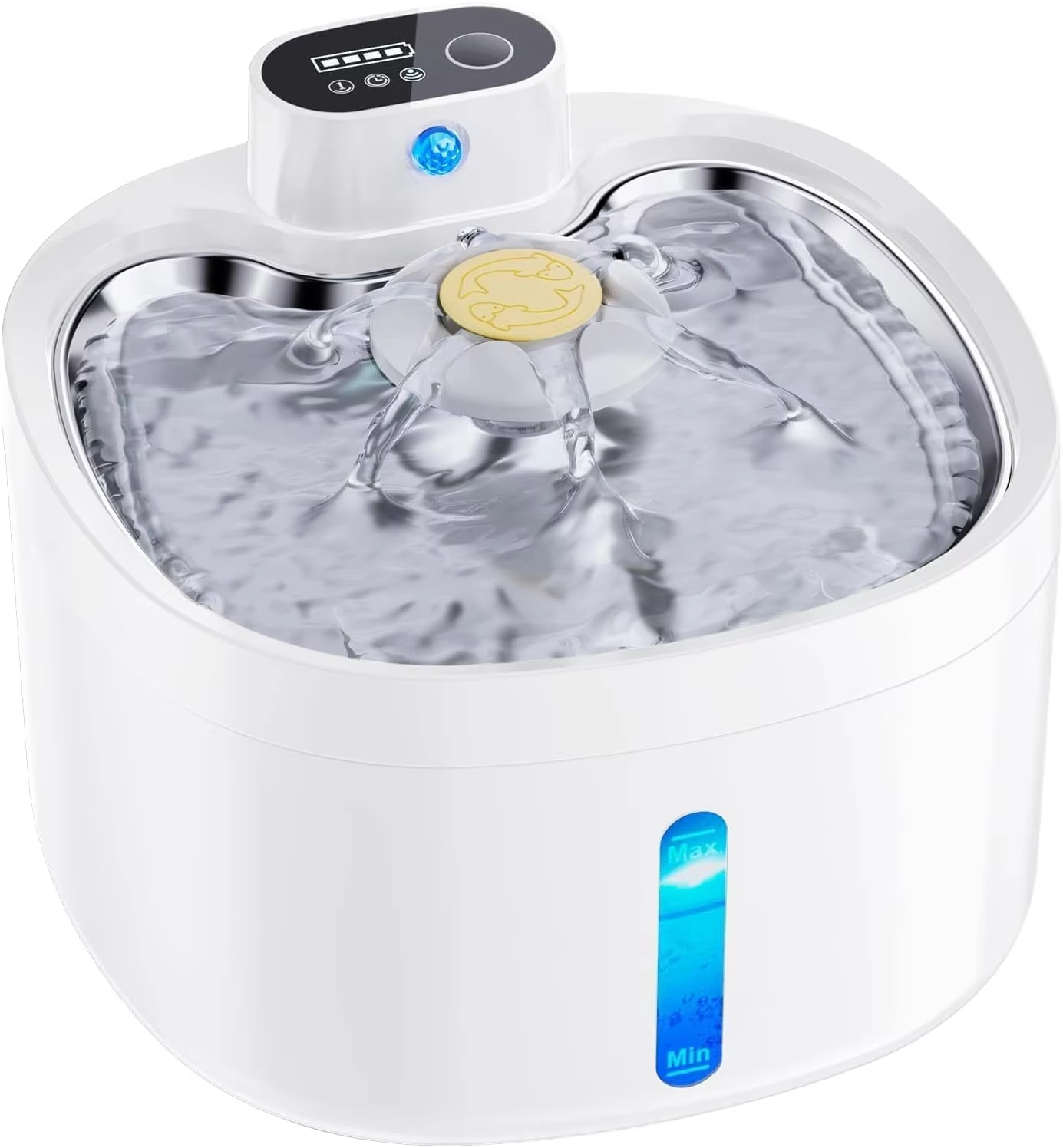 2.6L Fountain Ultra-Quiet Oz Stainless Steel Automatic Cat