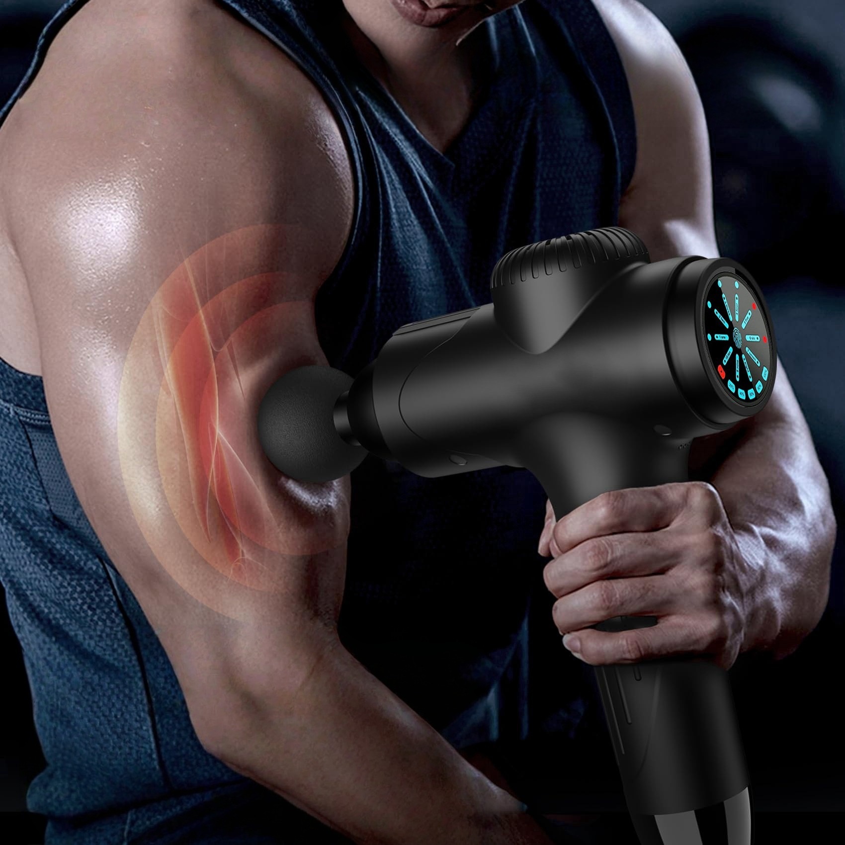 Mini Portable LCD Deep Tissue Massage Gun 2