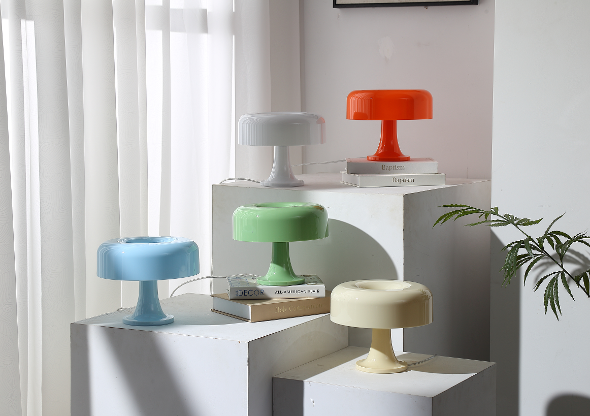 Dimmable Orange Mushroom Lamp, 3 Modes 2