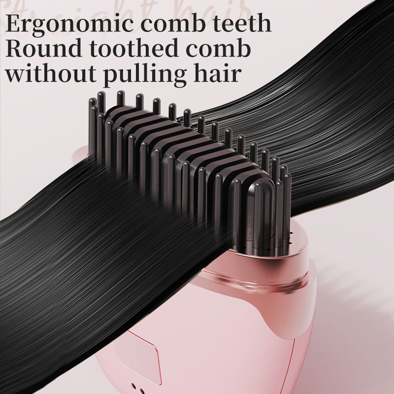 Rechargeable Keratin Hair Straightener Brush 2
