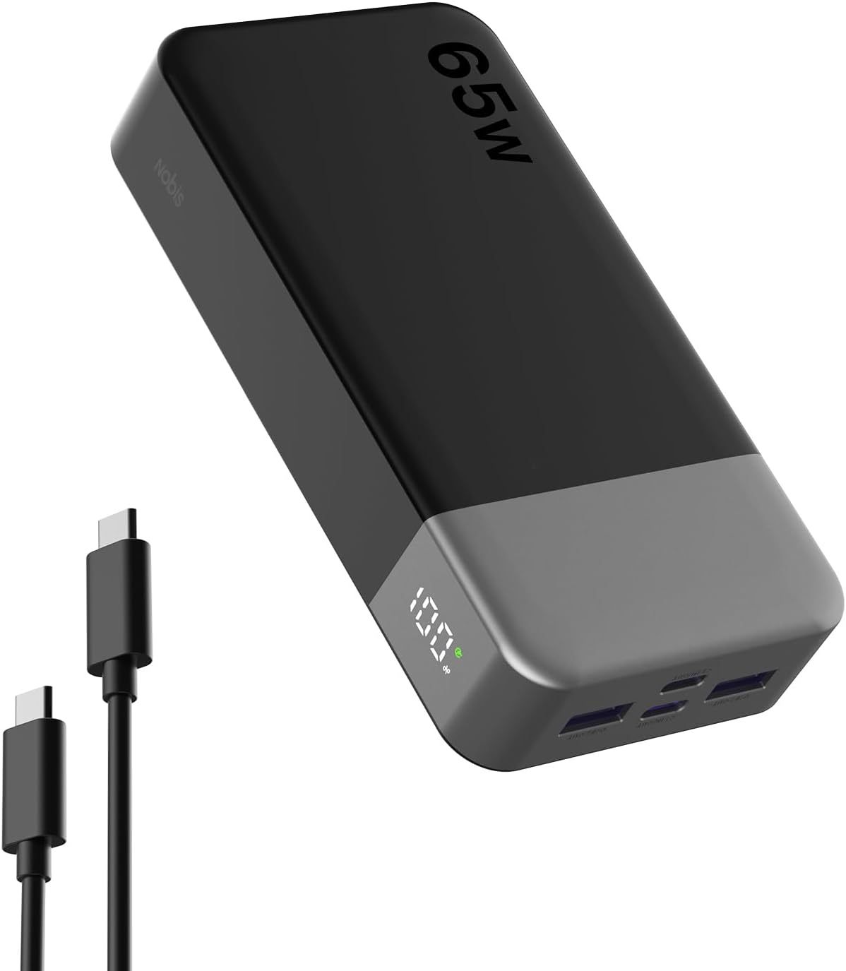 65W Laptop Power Bank 20000mAh Digital Display 2