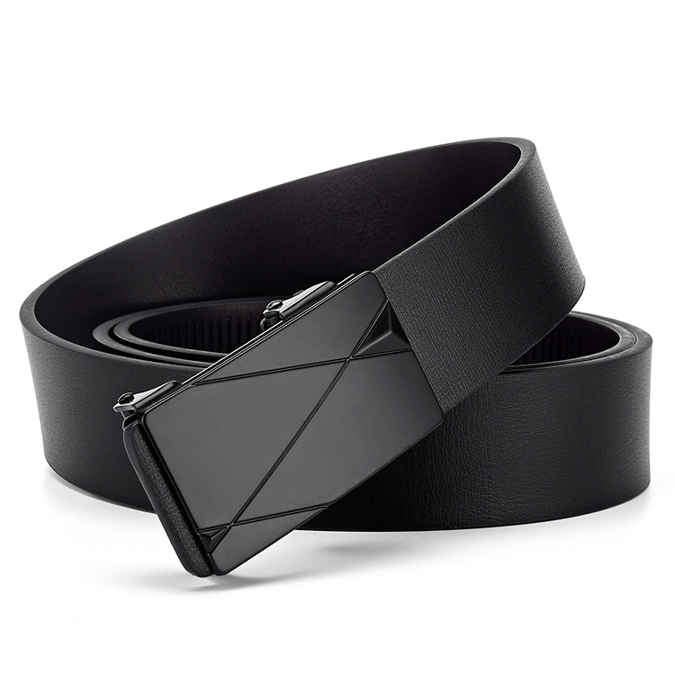 Men's Genuine Leather Belt Metal Buckle 3