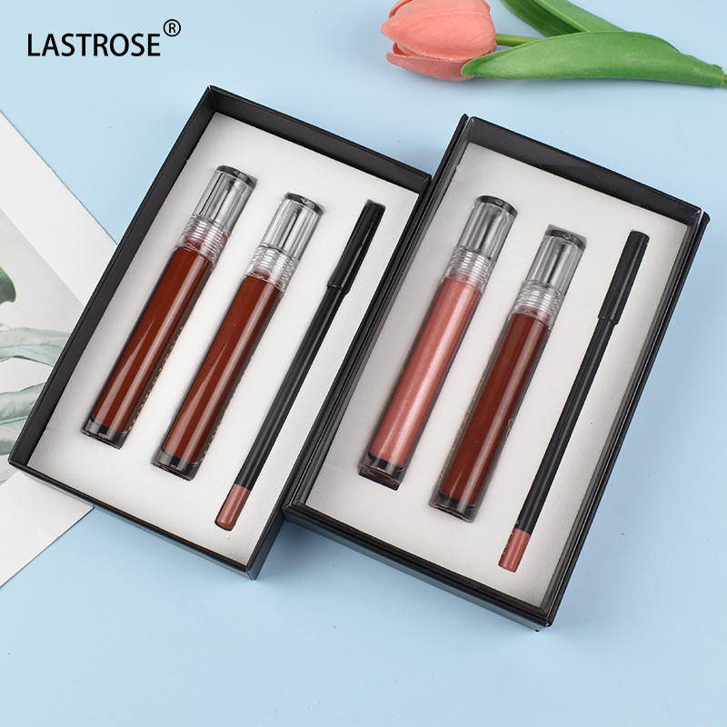 Black 3-in-1 Long-Lasting Lipgloss Kit 3