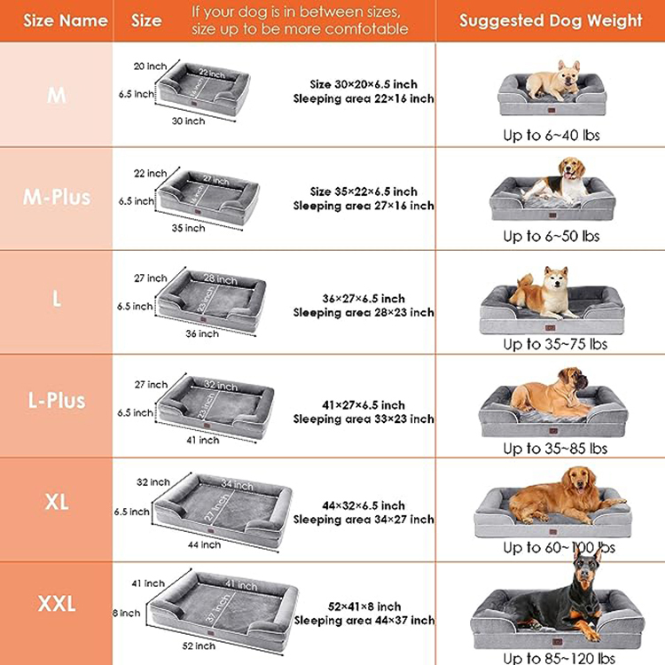 Large Orthopedic Memory Foam Dog Bed 4