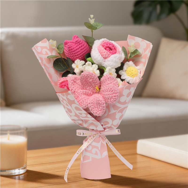 Gehäkelter Blumenstrauß 4