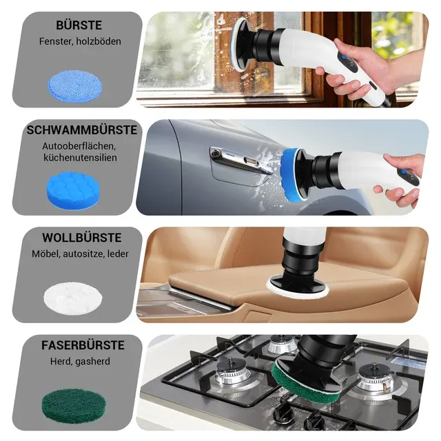 Cordless Electric Scrub Brush, 7 Attachments 2