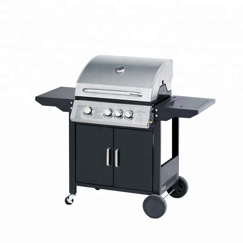 3+1 Burners Gas Bbq Grill With Foldable Side