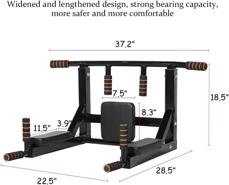 Multifunctional Wall Mounted Pull up Bar for Indoor 2