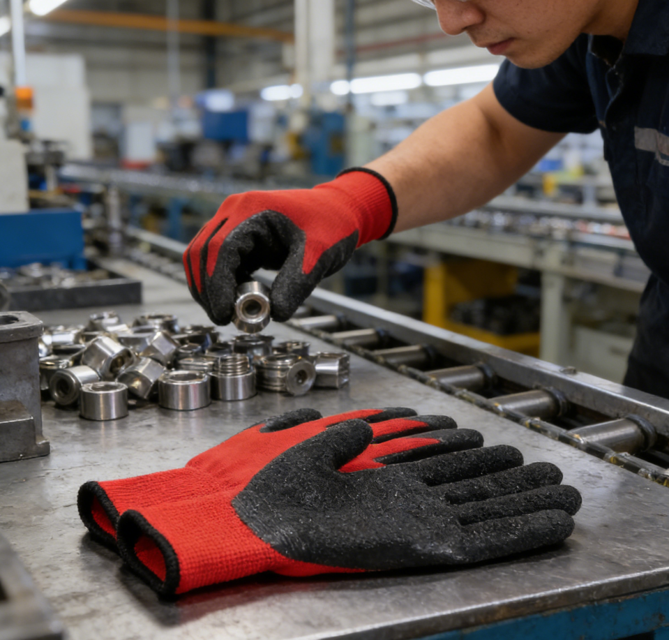 Men's General Multi-Purpose Safety Work Gloves Crinkle Latex 3