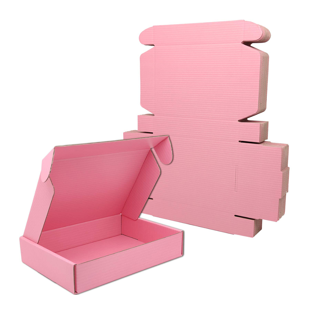 Pink Foldable Corrugated Mailer Box 4