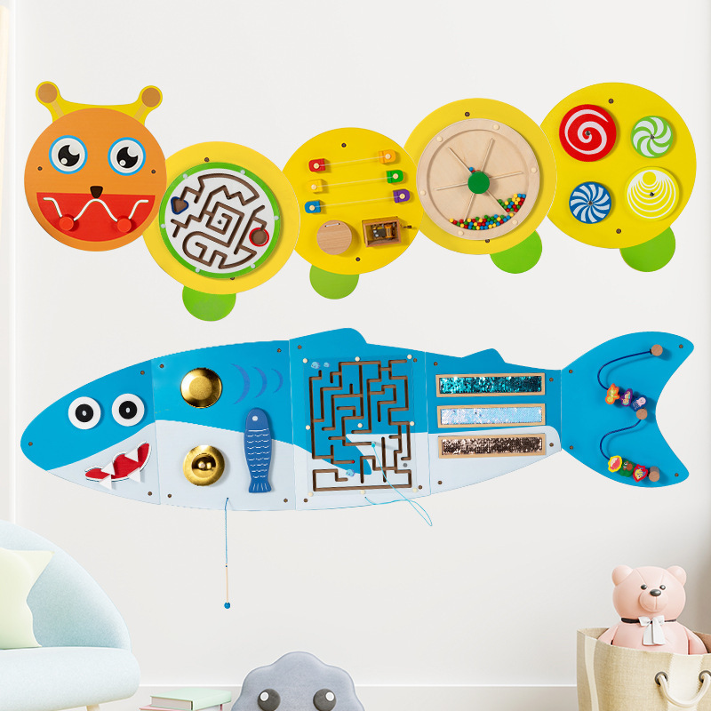 Wooden Wall Montessori Busy Board 2