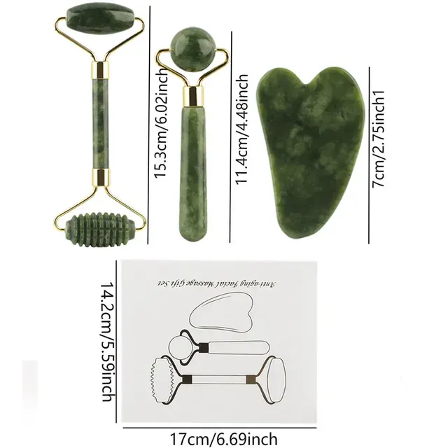 Jade Roller and Gua Sha Set 3