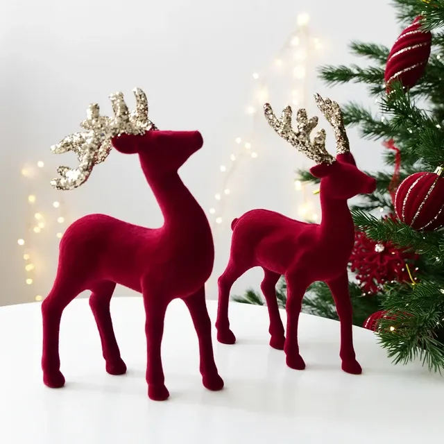 Velvet Reindeer Decoration 3