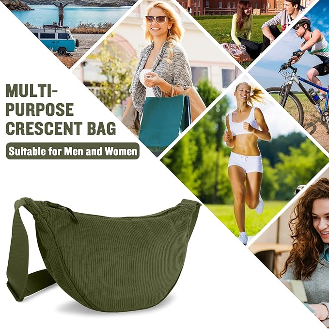 Small Nylon Crescent Crossbody Bag 4