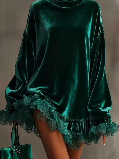 Samt-Abendkleid 3