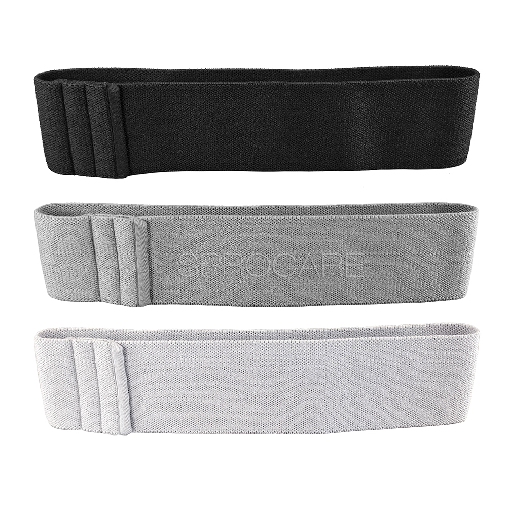 Gray Fabric Mini Loop Bands for Glute Workouts