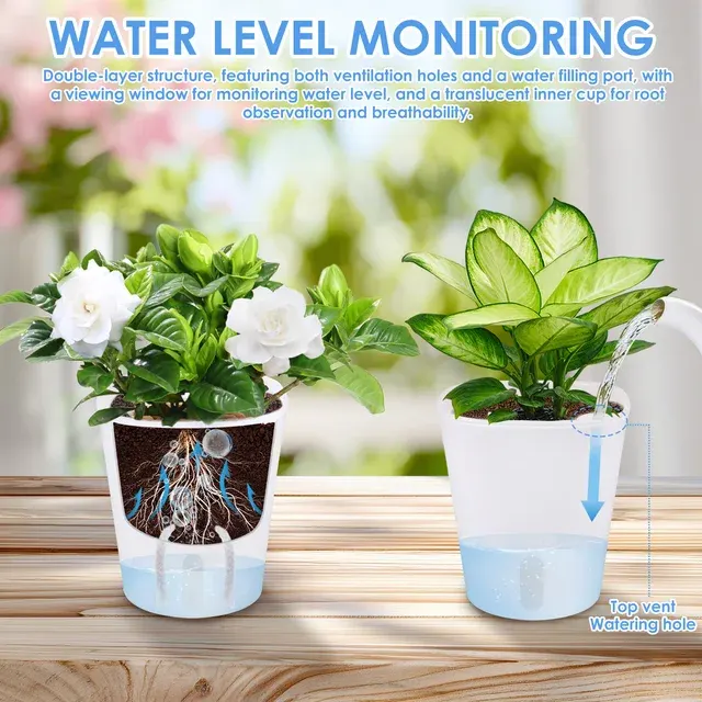 Self-Watering Flower Pot 4