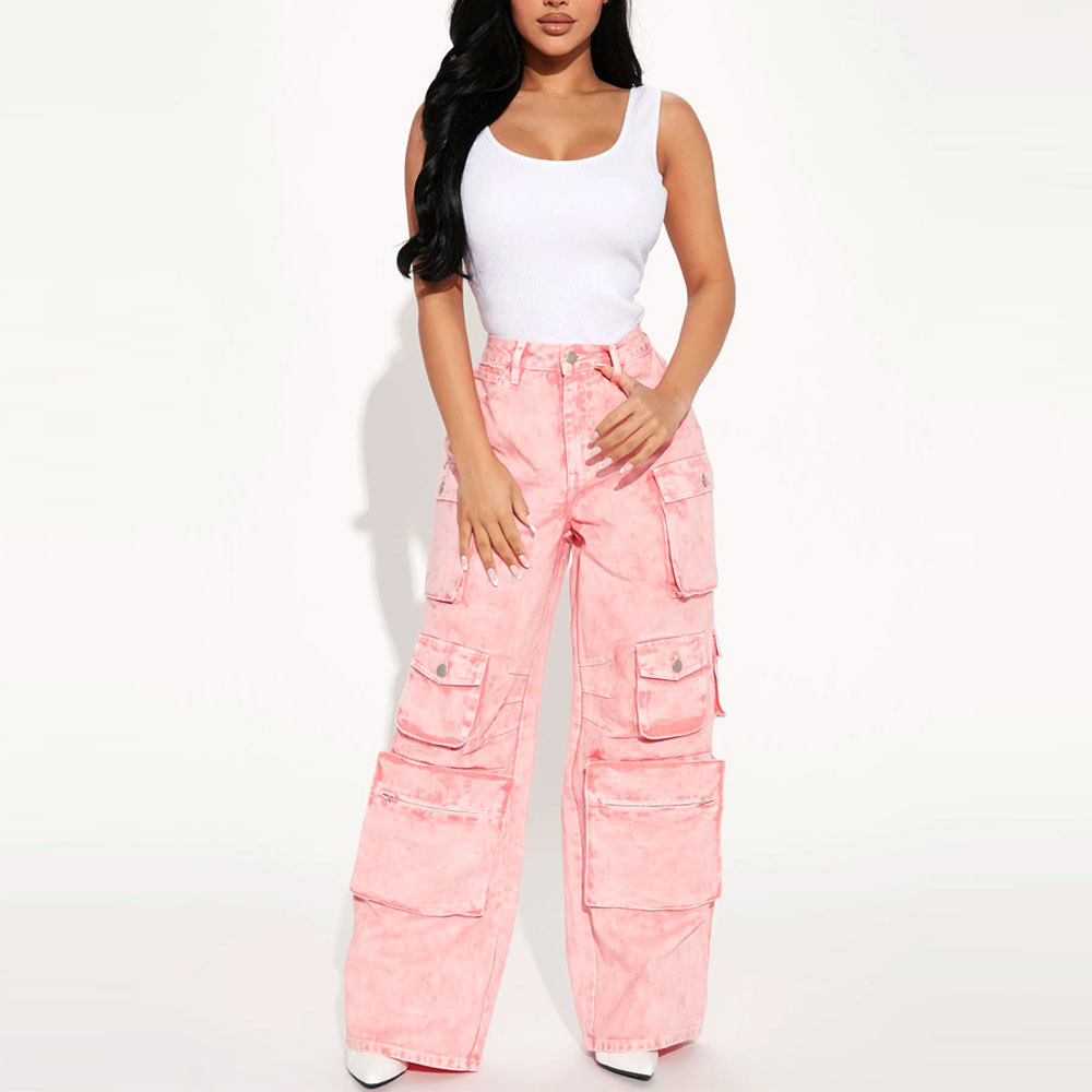 Arrival Multi-Color Stacked Plus Size Women Cargo Pant