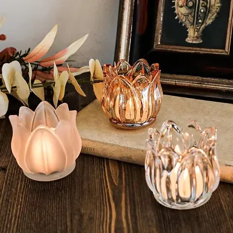 Tulip Glass Candle Holder