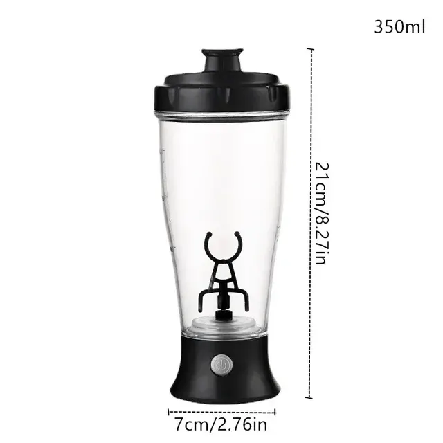1 Stück Tragbarer Elektrischer Kaffee-Rührbecher Milchprotein-Pulver-Shaker-Becher Kunststoff-Wasserflasche für 4