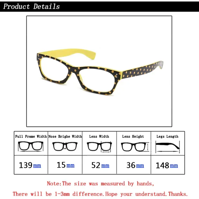 Gepunktete Lesebrille 3