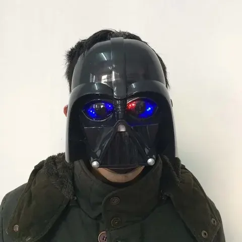 LED-Lichtmaske Helm Halloween Weihnachten PV Darth Vader Maske